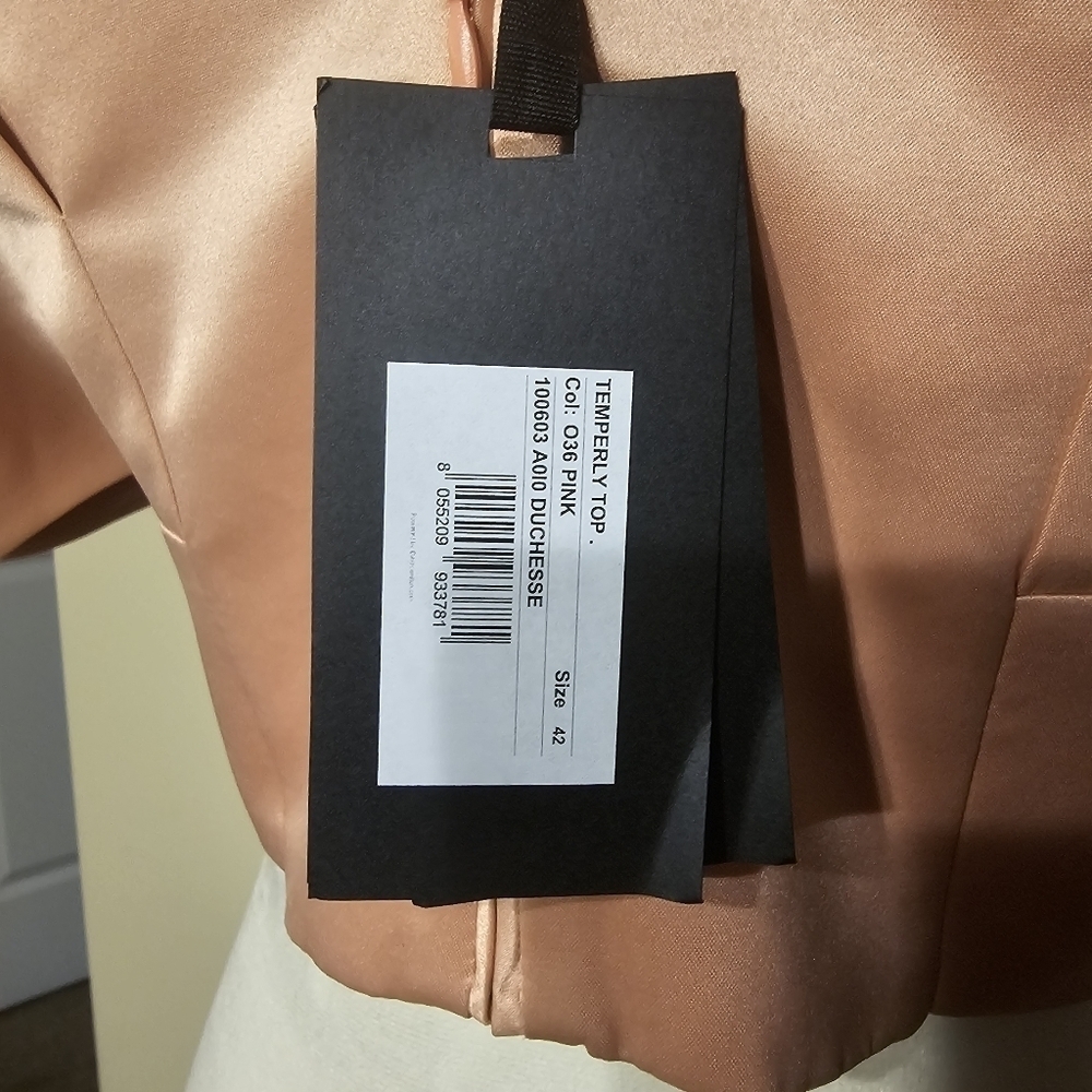 Pinko Temperly V-neck Cropped Top size 42 - Picture 3 of 3